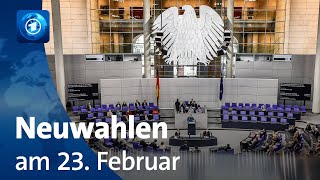 Neuwahlen sollen am 23 Februar stattfinden [upl. by Freida]