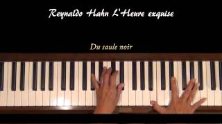 R Hahn LHeure exquise Piano Accompaniment Tutorial [upl. by Shiverick]