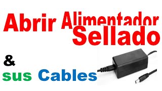 Abrir alimentador que no tiene tornillos Estudio del lugar al que van los cables de salida [upl. by Brendin769]