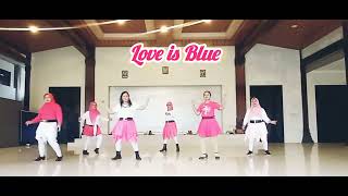 LOVE IS BLUEBEGINNERChoreo ANNIE SAERENSBELDEMO BY SMETAMORIS LDC [upl. by Sinylg]