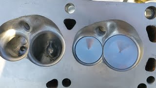 Porting How to  Polishing cylinder head combustion chambers [upl. by Ytomit]