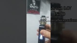 vape vaping Mesh coil ni80 007 🔥  vapo abo mariam automobile explore satisfying [upl. by Montana]