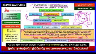 CAVEAT PETITION IN CPC  ORDER 52 AND SECTION 148A OF CPC  முன் எச்சரிக்கை மனு [upl. by Drahnreb]