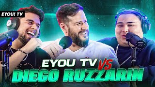 DIEGO RUZZARIN vs EYOU TV  Análisis de Replik momentos agresivos en escritas [upl. by Olrak923]