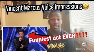 Vincent MarcusFUNNY Celebrity Impressions  Reaction [upl. by Edieh]