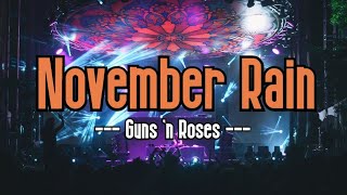 November Rain KARAOKE  Guns N Roses [upl. by Eissert177]