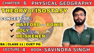 L4  THEORY OF ISOSTASY  PHYSICAL GEOGRAPHY [upl. by Iamhaj]