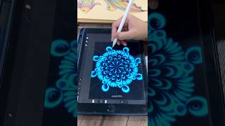 Satisfying Mandala Art 🩵🩷🧡💚💜 relaxing mandalaart satisfying trending [upl. by Loreen]