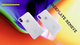 iPhone X Backplate remove  4K  iPhoneRepairTwente [upl. by Eikcim]