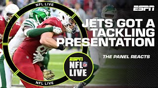 A presentation to embarrass players 👀 NFL Live reacts to the Jets’ tackling presentation [upl. by Ilaire]