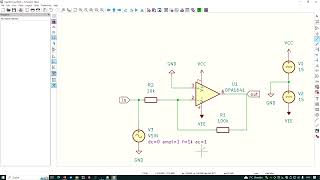 ngspice in KiCad 8 amplifier using the TI OPA1641 audio opamp [upl. by Nnyleak]