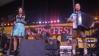 Terry Cavanagh and the Alpine Express Becca yodeling at Wurstfest 11624 [upl. by Ninazan]