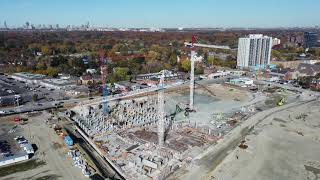 Mississauga Port Credit  Brightwater Development  Aerial view November 10th 2021 [upl. by Nylaras]