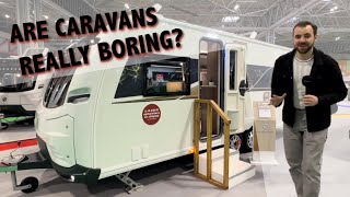 What New Caravan Should You Buy Evaluating Modern White Box Design  NEC Caravan And Motorhome Show [upl. by Eehc295]