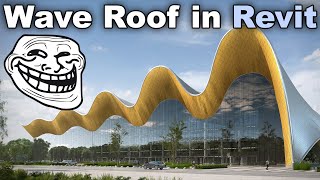 Wave Roof in Revit  Revit Massing Tutorial [upl. by Ietta477]