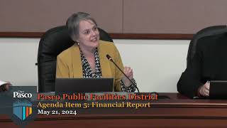 Pasco Public Facilities District Board Meeting May 21 2024 [upl. by Oniger]