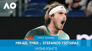 Mikael Ymer v Stefanos Tsitsipas Highlights 1R  Australian Open 2022 [upl. by Bocaj]