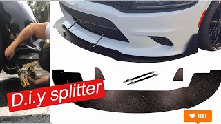 How to install 3PCS Front Bumper Lip Spoiler Splitter [upl. by Borg658]