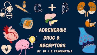 Adrenergic drugs Sympathomimetic drugs  Part  1  By  Dr J B Panchmatiya [upl. by Nollek]