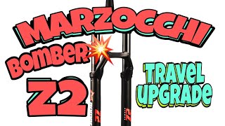 2021 Marzocchi Bomber Z2 travel upgrade [upl. by Arrait]