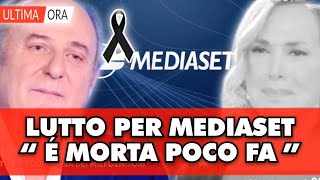 TUTTA MEDIASET IN LACRIME LA TERRIBILE NOTIZIA É APPENA ARRIVATA [upl. by Jamesy]