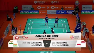 PERODUA Malaysia Masters 2024 KUMAR KARUNAKARANAADYA VARIYATH VS FERDINANSYAHGLORIA WIDJAJA [upl. by Millur]