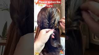 Beautiful hairstyles for girls youtubeshorts ♥️♥️ [upl. by Crescentia]