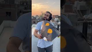 Kite Flying FAIL ❌  Kite flying from rooftop  kite kiteflying [upl. by Langill]