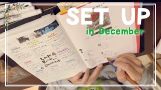 【月初めの手帳Time】12月のセットアップ。ほぼ日手帳作業動画。 [upl. by Anua]