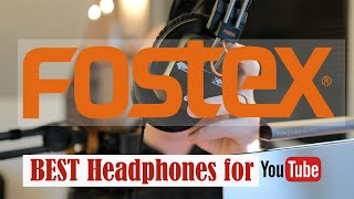 BEST headphones for YouTube Home Studio  Fostex T50RP MK3  FULL REVIEW [upl. by Isidro]