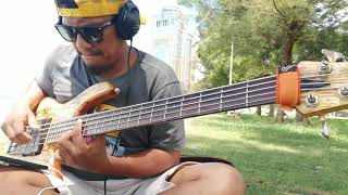 Lingkupiku dengan sayapmu bass cover [upl. by Asiruam]