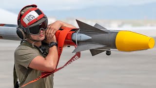 US Marines conduct AIM9X Sidewinder missile shoot exercise [upl. by Esinahs]