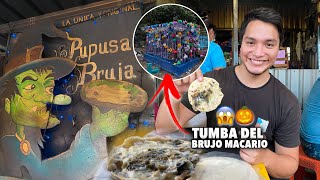 Probando la FAMOSA PUPUSA BRUJA de IZALCO 🧙🏻‍♂️🎃 Visitamos a Macario 👻 [upl. by Notlrak]