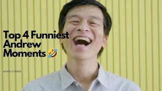 Top 4 Funniest Andrew Moments 🤣 dadjokes yeahmad [upl. by Boaten]