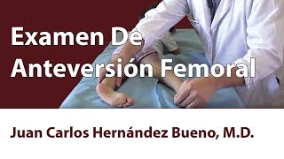 Examen De Anteversión Femoral [upl. by Daza]