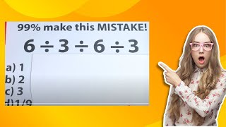 6 ÷ 3 ÷ 6 ÷ 3  ❓ how to do division and multiplication [upl. by Lever]