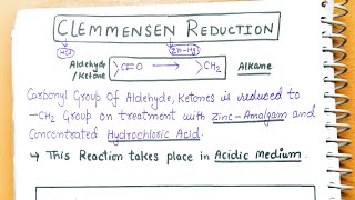 26Clemmensen Reduction Aldehyde Ketone and carboxylic acid Chapter 12 class12 neet jee cbseexam [upl. by Llerrut424]