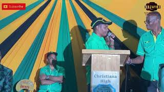 Adion Peart Tongue Twister Comrade Chairman  JLP Constituency Conference  Christiana High School [upl. by Annohs]