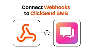 How to connect Webhooks to ClickSend SMS  Easy Integration [upl. by Demmahum]