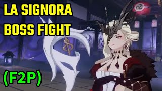 La Signora Boss Fight F2P Friendly Genshin Impact [upl. by Geminius696]