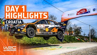 Day 1 Highlights  WRC Croatia Rally 2023 [upl. by Amabelle77]