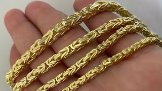 Harlem Bling Byzantine Chain in gold vermeil review [upl. by Sulakcin393]