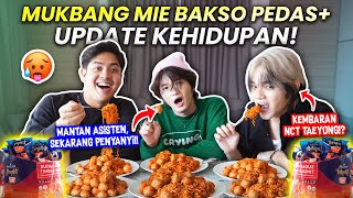 MUKBANG MIE PEDES  NGOBROL BARENG MANTAN ASISTEN JEROME YANG JADI PENYANYI FT LUKAS amp YONG [upl. by Leinahtan]