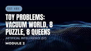 Vacuum World 8 Puzzle 8 Queens Problem  CST401  AI MODULE 2  KTU  Anna Thomas  SJCET [upl. by Kristi]