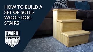 How To Make Dog Stairs  DIY Woodworking [upl. by Rafael974]