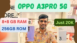 Oppo A3pro 5G Mobile Unboxing and Review In Telugu [upl. by Shaver]