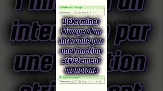 Déterminer limage dun intervalle par une fonction strictement monotone cpge maths pcsi mpsi [upl. by Akirahc]