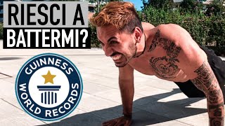 Supero RECORD MONDIALE di PIEGAMENTI in 1 MINUTO Guinness World RECORD Push up  Puoi battermi [upl. by Revilo]