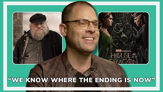 HOUSE OF THE DRAGON creator on honoring the wishes of GEORGE RR MARTIN on where to end the show [upl. by Assek]