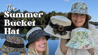 Hat School  The Summer Bucket Hat step by step Tutorial [upl. by Akilam]